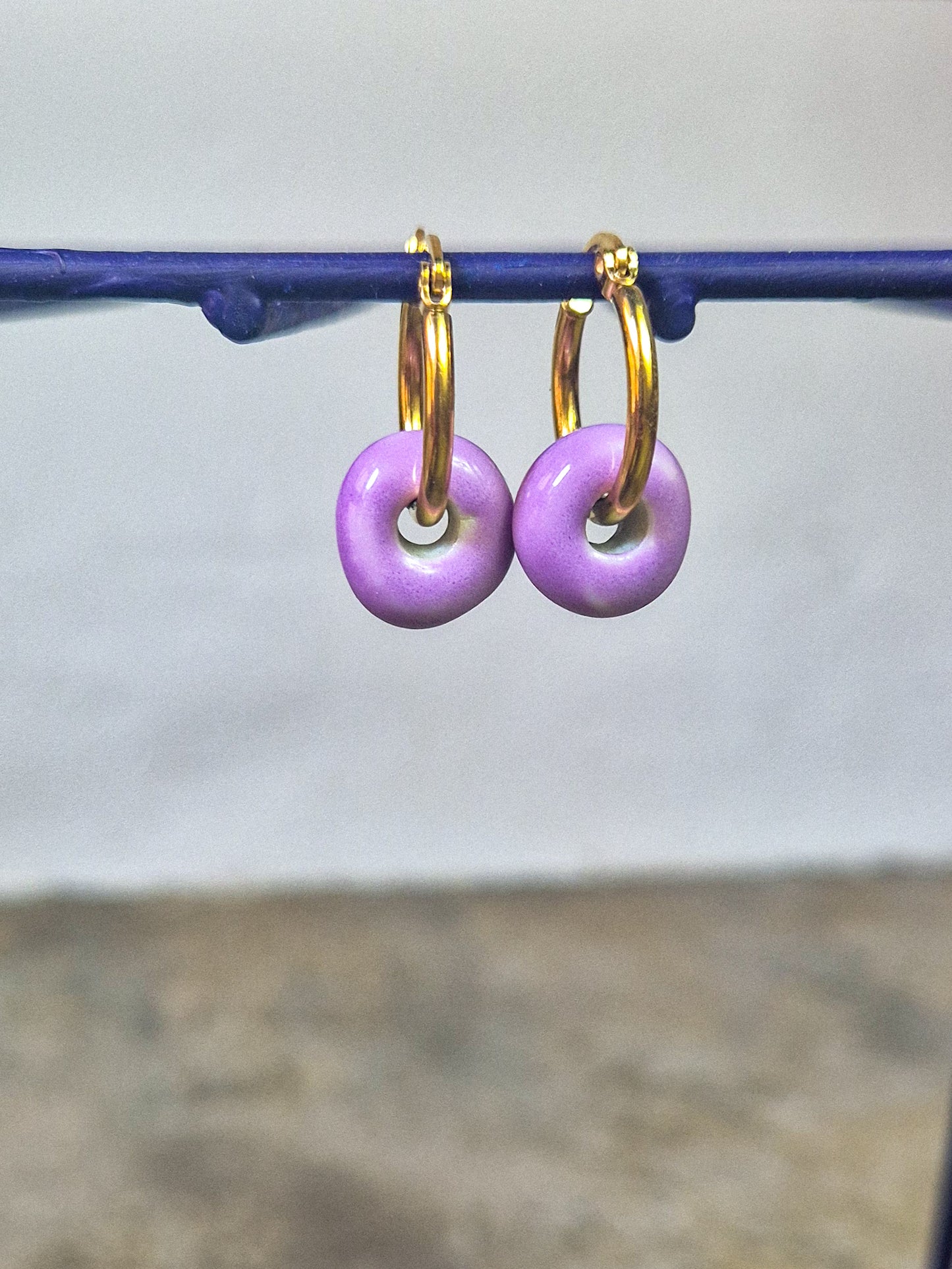 Donut Hoop Earring