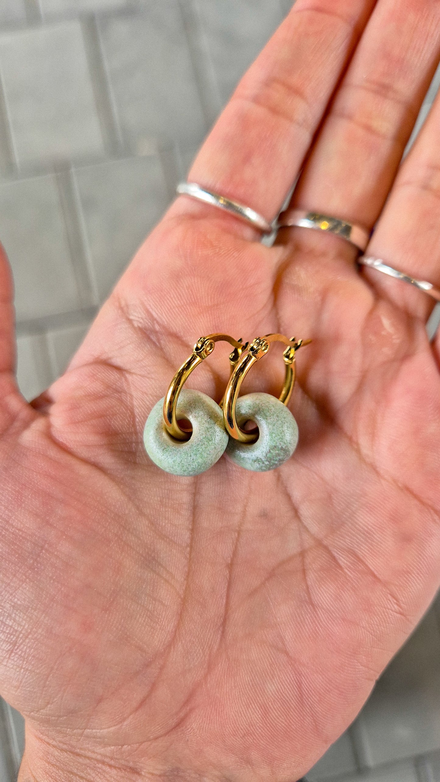 Donut Hoop Earring