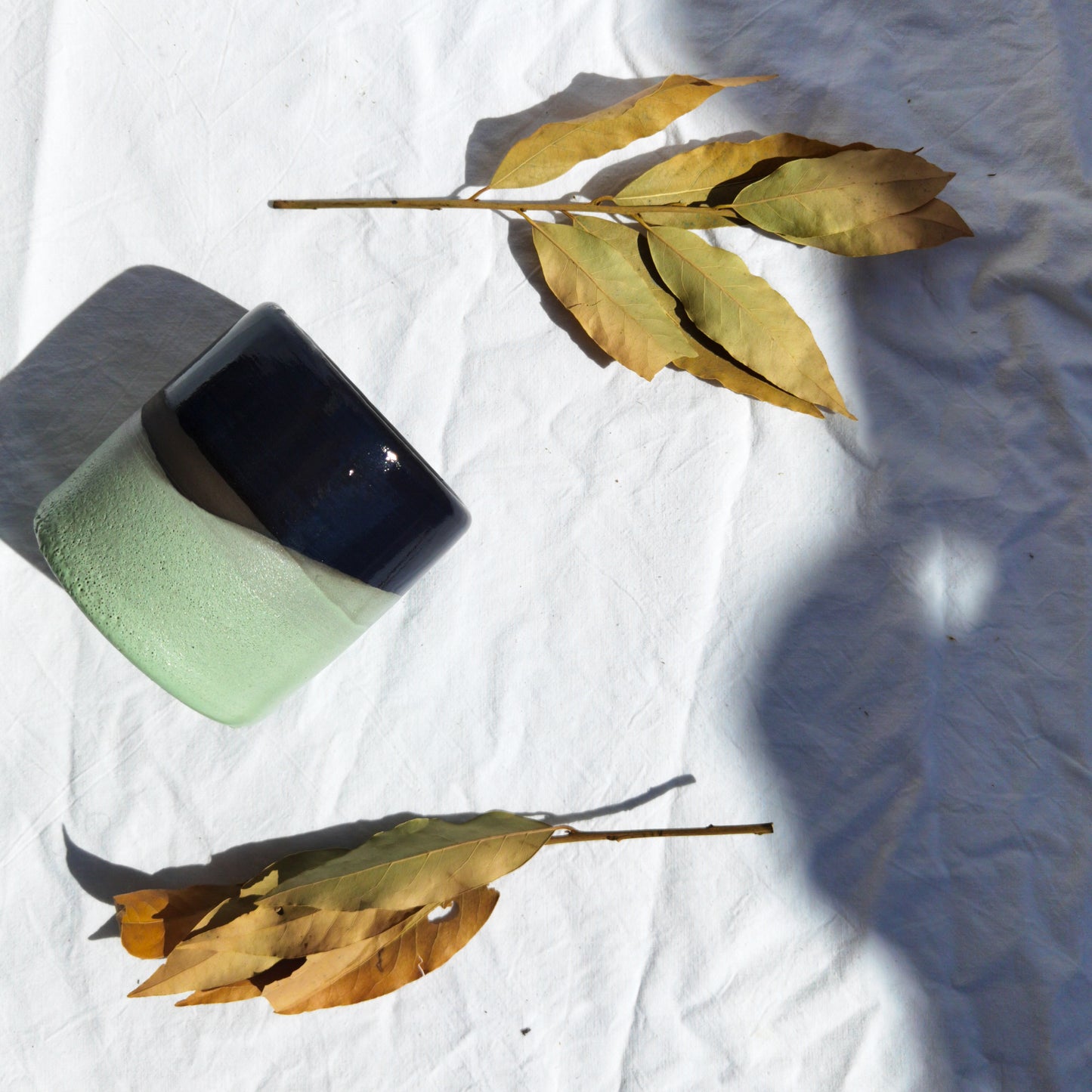 Mint licorice vase